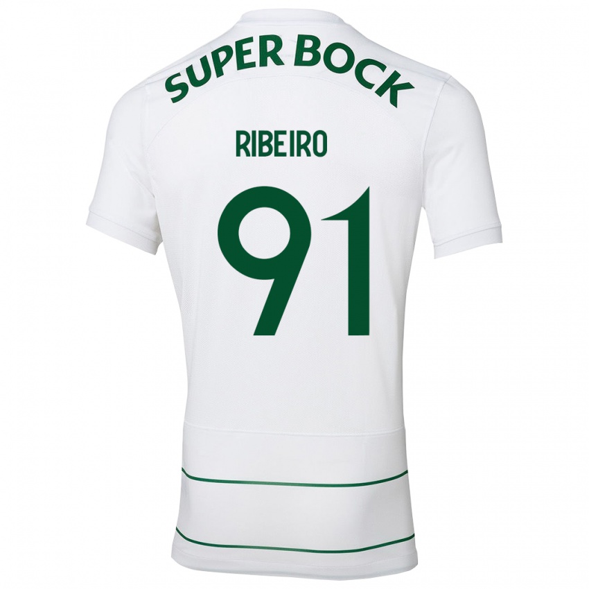 Kinder Rodrigo Ribeiro #91 Weiß Auswärtstrikot Trikot 2023/24 T-Shirt Schweiz