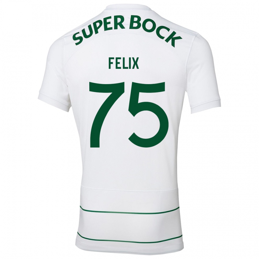 Enfant Maillot Vando Félix #75 Blanc Tenues Extérieur 2023/24 T-Shirt Suisse