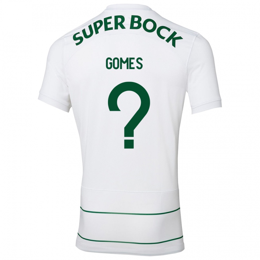 Enfant Maillot Luís Gomes #0 Blanc Tenues Extérieur 2023/24 T-Shirt Suisse