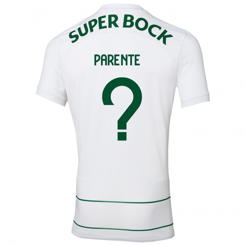 Enfant Maillot Tiago Parente #0 Blanc Tenues Extérieur 2023/24 T-Shirt Suisse