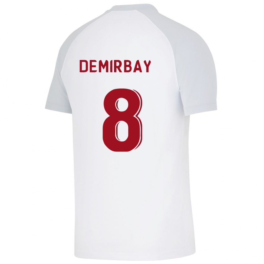 Kinder Kerem Demirbay #8 Weiß Auswärtstrikot Trikot 2023/24 T-Shirt Schweiz