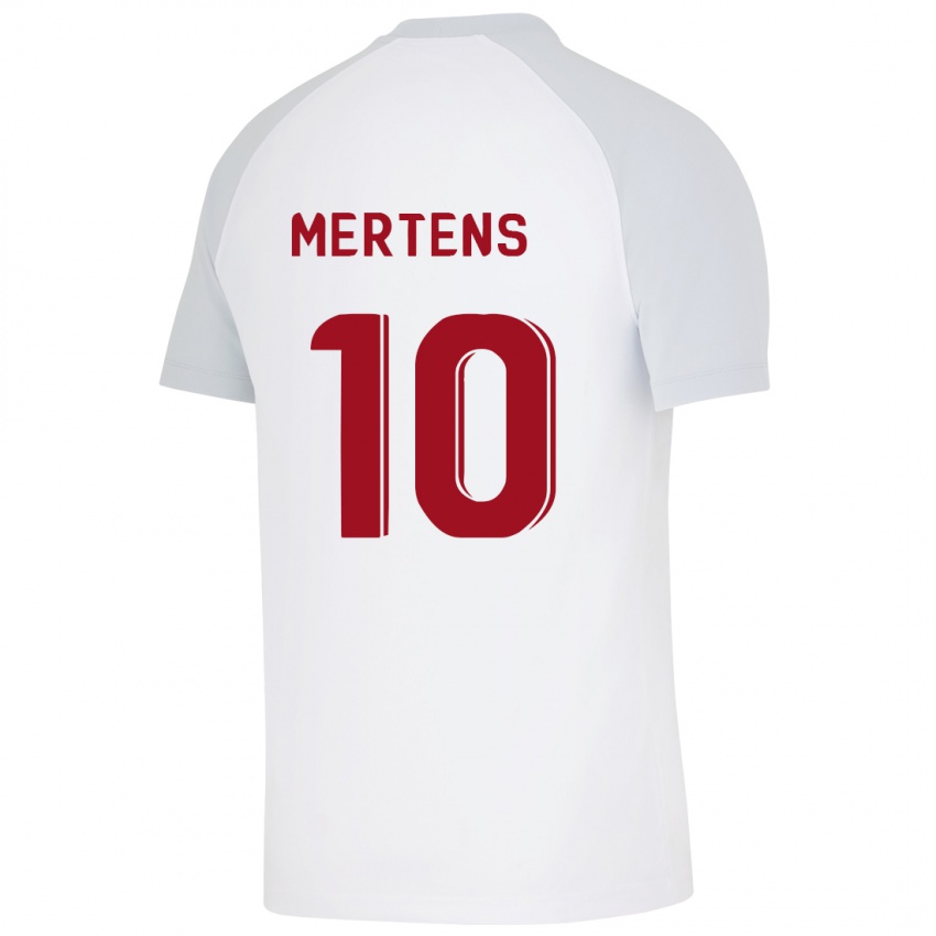 Enfant Maillot Dries Mertens #10 Blanc Tenues Extérieur 2023/24 T-Shirt Suisse