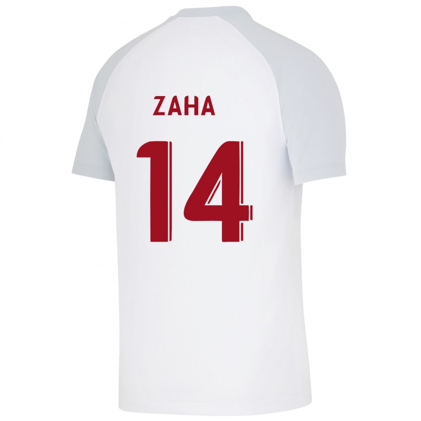 Kinder Wilfried Zaha #14 Weiß Auswärtstrikot Trikot 2023/24 T-Shirt Schweiz