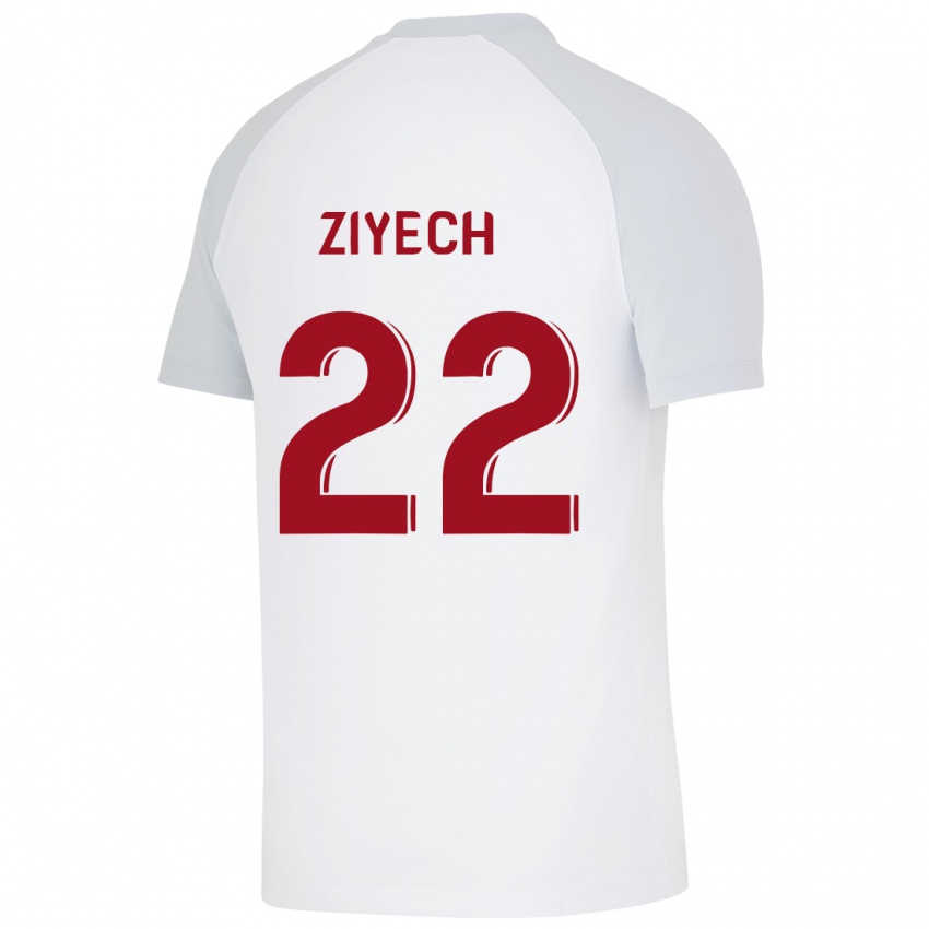 Enfant Maillot Hakim Ziyech #22 Blanc Tenues Extérieur 2023/24 T-Shirt Suisse