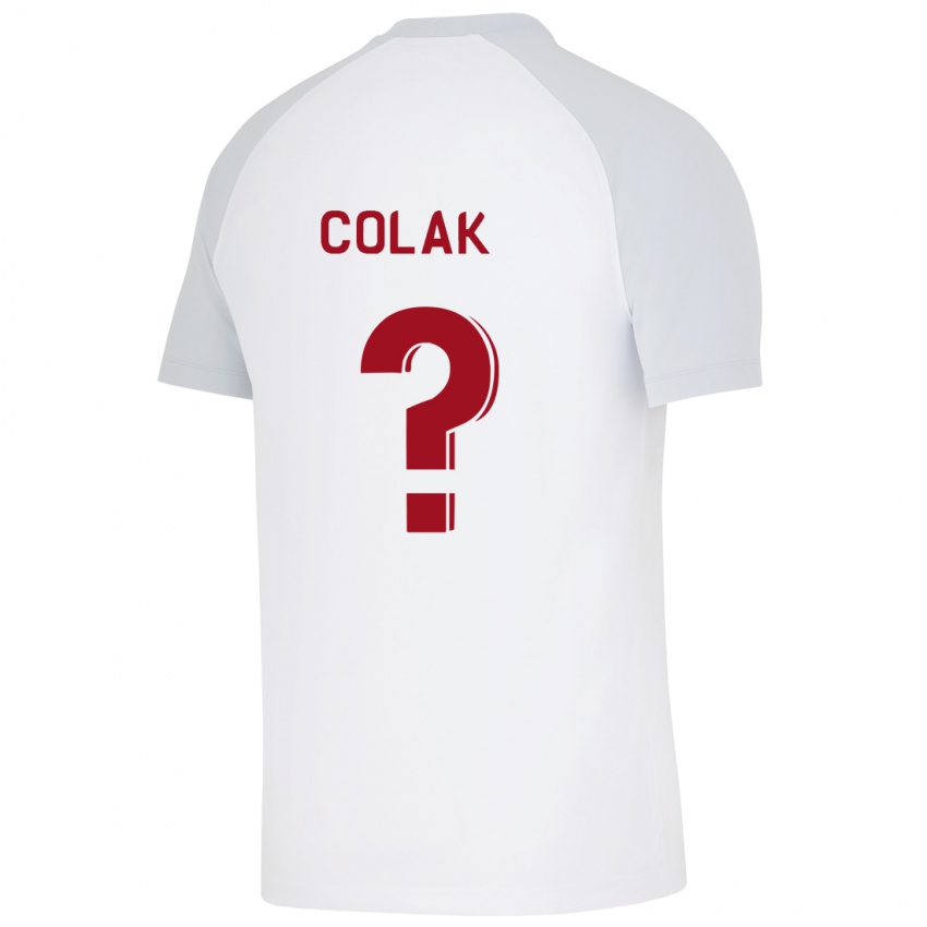 Kinder Yiğit Çolak #0 Weiß Auswärtstrikot Trikot 2023/24 T-Shirt Schweiz