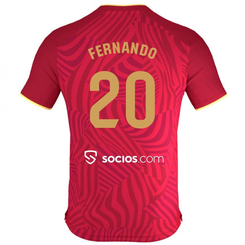 Enfant Maillot Fernando #20 Rouge Tenues Extérieur 2023/24 T-Shirt Suisse