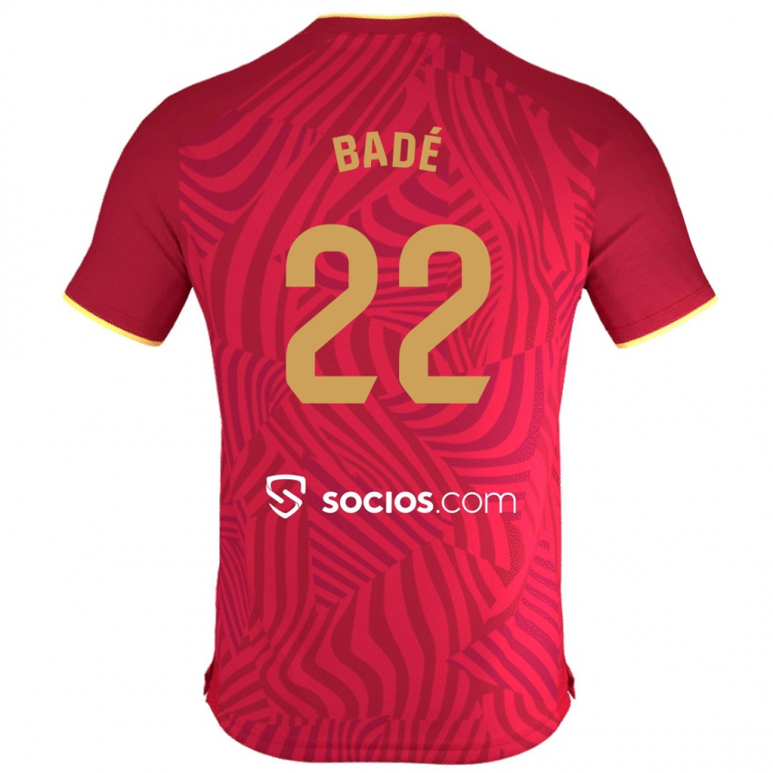 Kinder Loïc Badé #22 Rot Auswärtstrikot Trikot 2023/24 T-Shirt Schweiz