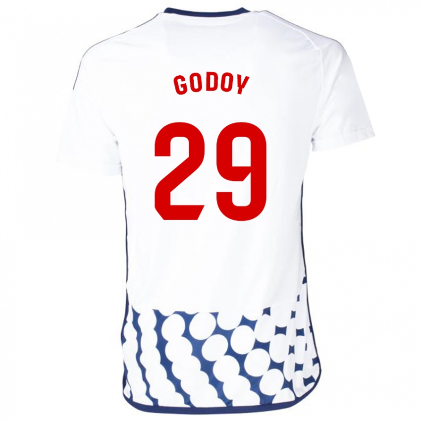 Kinder Alan Godoy #29 Weiß Auswärtstrikot Trikot 2023/24 T-Shirt Schweiz