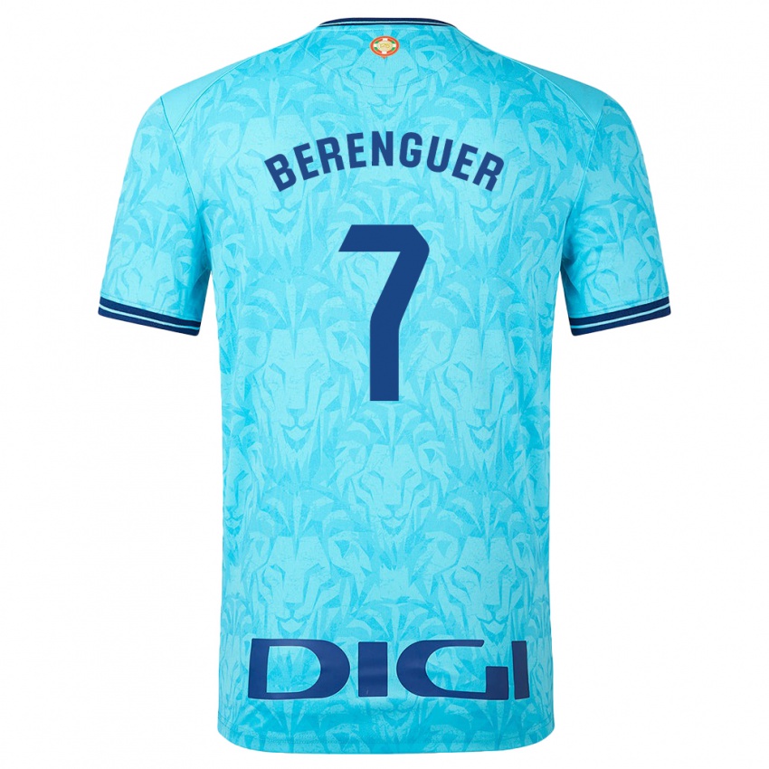 Enfant Maillot Álex Berenguer #7 Bleu Ciel Tenues Extérieur 2023/24 T-Shirt Suisse