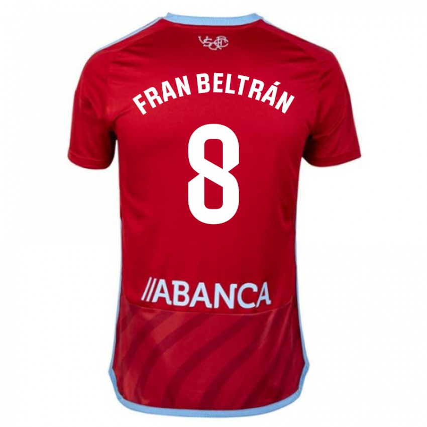Enfant Maillot Fran Beltrán #8 Rouge Tenues Extérieur 2023/24 T-Shirt Suisse