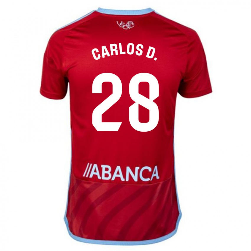 Enfant Maillot Carlos Domínguez #28 Rouge Tenues Extérieur 2023/24 T-Shirt Suisse