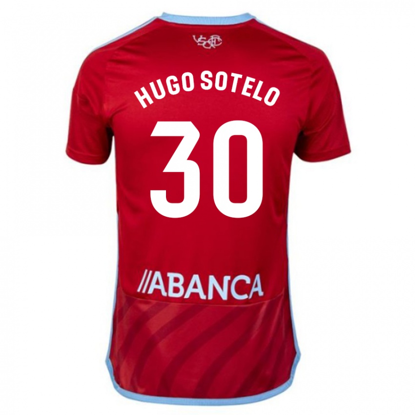 Enfant Maillot Hugo Sotelo #30 Rouge Tenues Extérieur 2023/24 T-Shirt Suisse