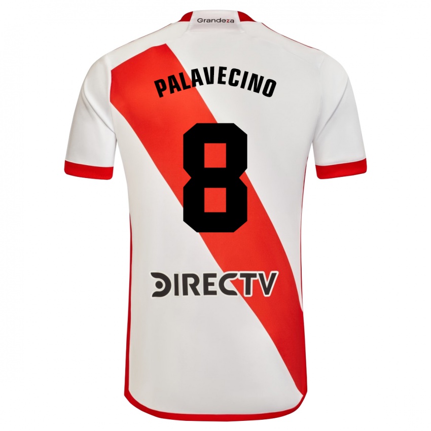 Herren Agustin Palavecino #8 Weiß Rot Heimtrikot Trikot 2023/24 T-Shirt Schweiz