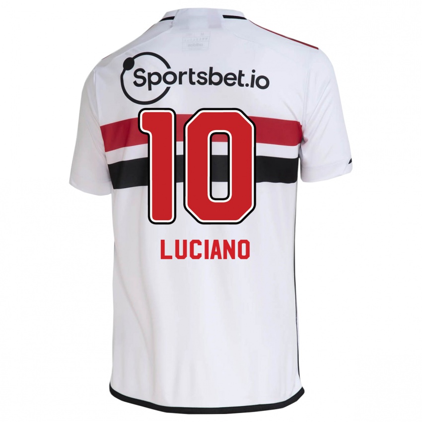 Homme Maillot Luciano #10 Blanc Tenues Domicile 2023/24 T-Shirt Suisse