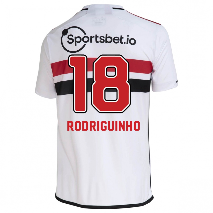 Homme Maillot Rodriguinho #18 Blanc Tenues Domicile 2023/24 T-Shirt Suisse