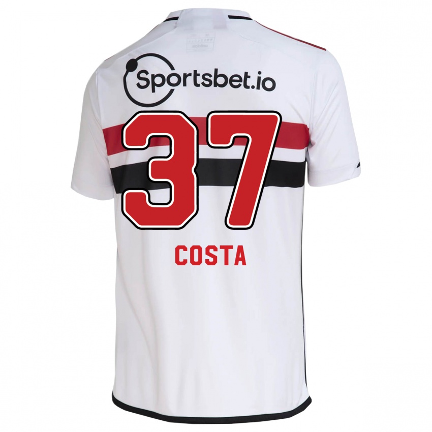 Homme Maillot Talles Costa #37 Blanc Tenues Domicile 2023/24 T-Shirt Suisse