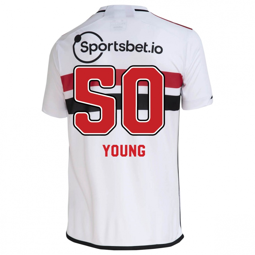 Homme Maillot Young #50 Blanc Tenues Domicile 2023/24 T-Shirt Suisse
