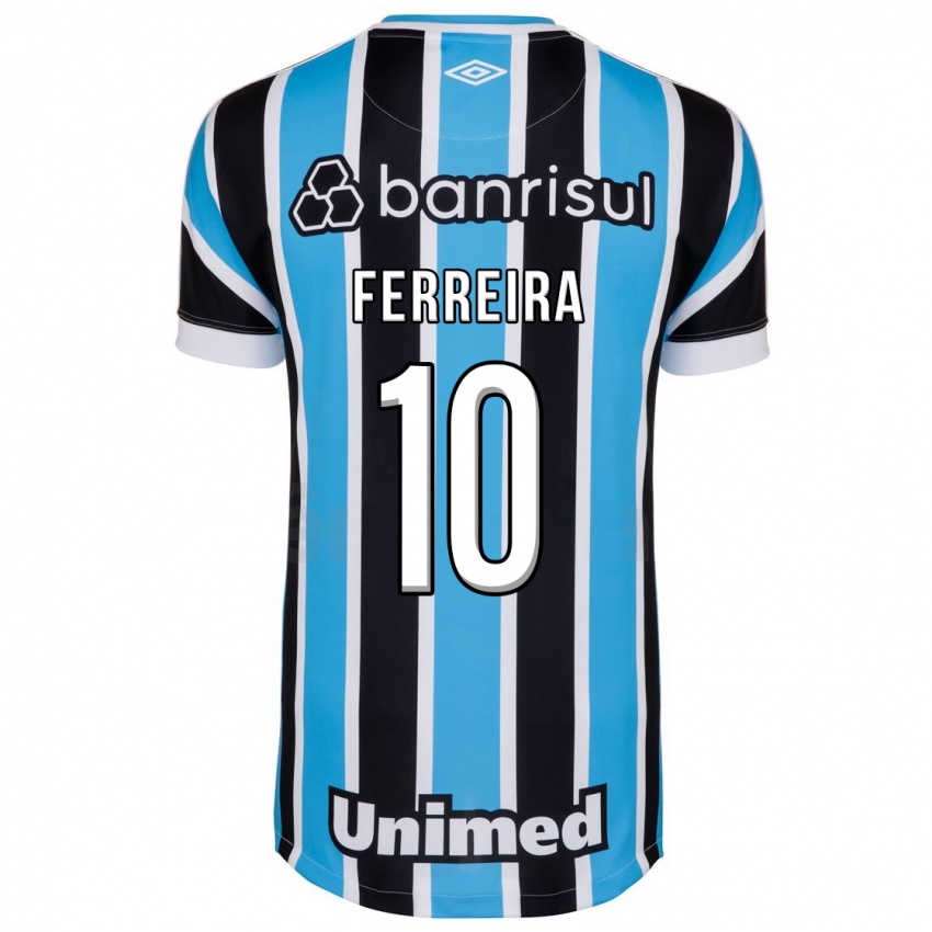Herren Ferreira #10 Blau Heimtrikot Trikot 2023/24 T-Shirt Schweiz
