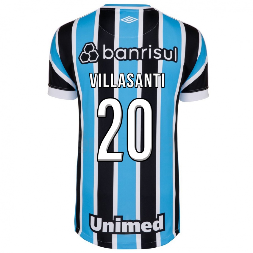 Homme Maillot Mathías Villasanti #20 Bleu Tenues Domicile 2023/24 T-Shirt Suisse