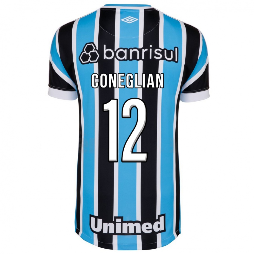 Homme Maillot Arthur Coneglian #12 Bleu Tenues Domicile 2023/24 T-Shirt Suisse