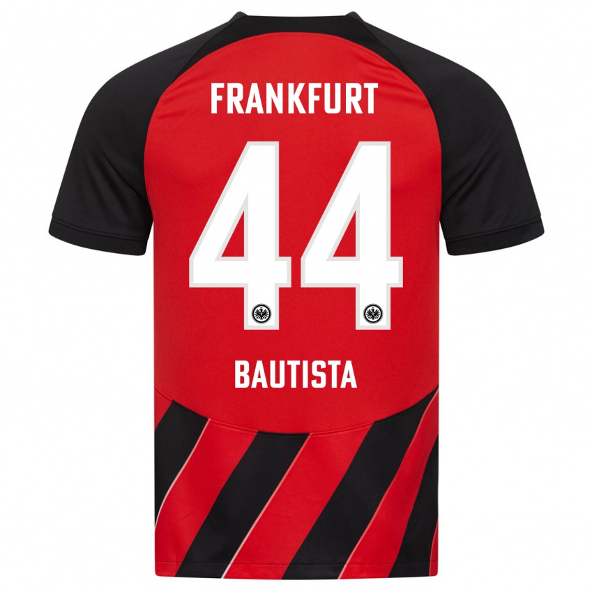 Homme Maillot Davis Bautista #44 Rouge Noir Tenues Domicile 2023/24 T-Shirt Suisse
