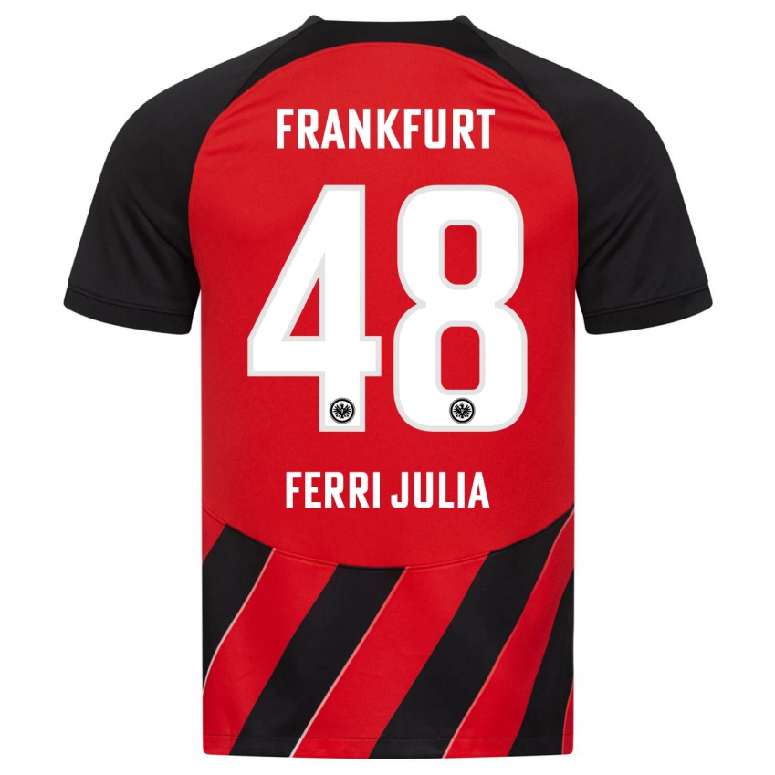 Herren Nacho Ferri #48 Rot Schwarz Heimtrikot Trikot 2023/24 T-Shirt Schweiz