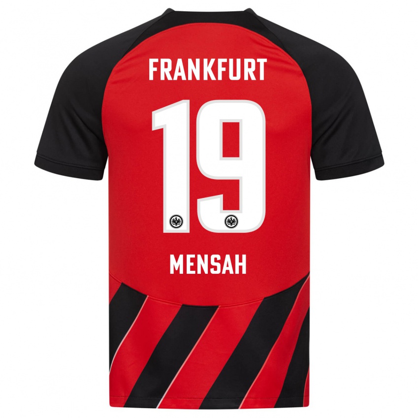 Herren Keziah Oteng-Mensah #19 Rot Schwarz Heimtrikot Trikot 2023/24 T-Shirt Schweiz