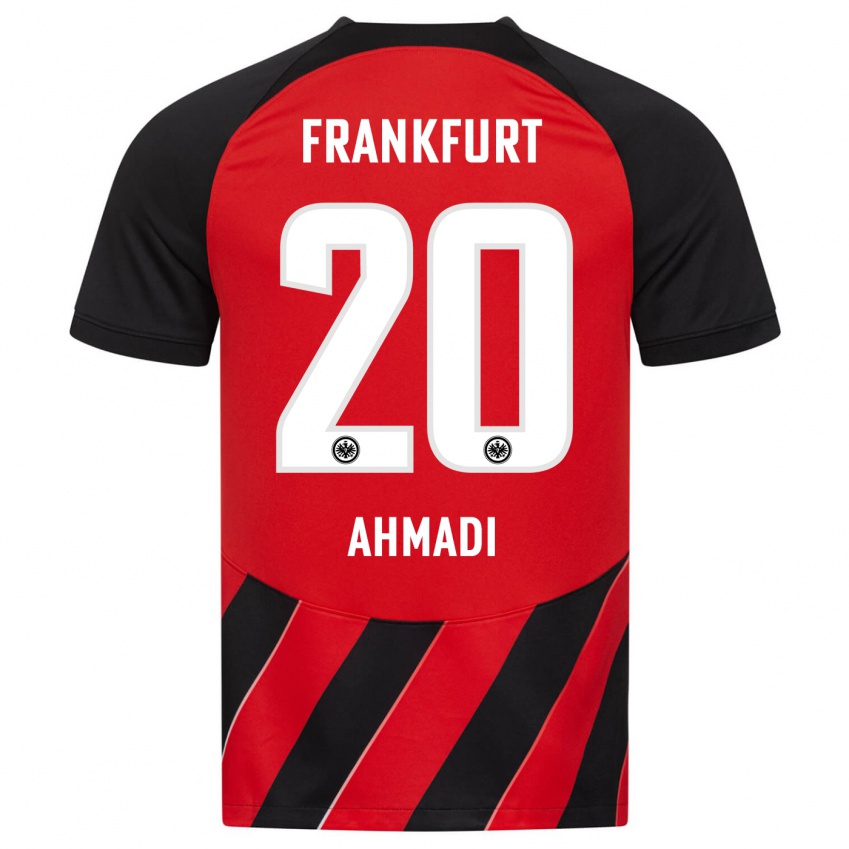 Herren Shayan Ahmadi #20 Rot Schwarz Heimtrikot Trikot 2023/24 T-Shirt Schweiz