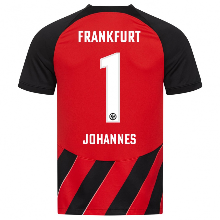 Herren Stina Johannes #1 Rot Schwarz Heimtrikot Trikot 2023/24 T-Shirt Schweiz