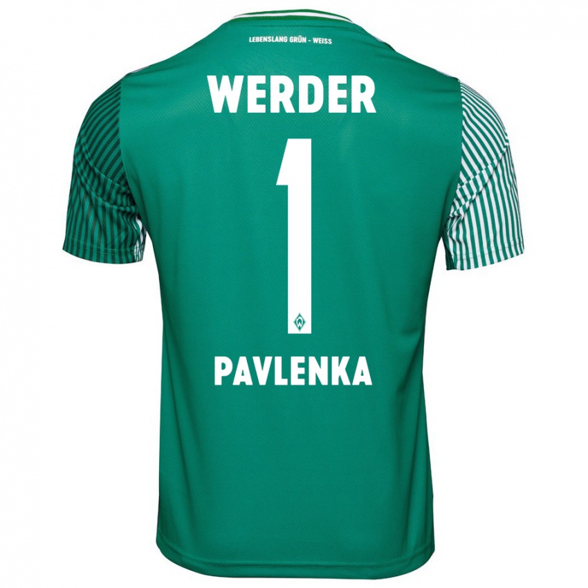 Homme Maillot Jiri Pavlenka #1 Vert Tenues Domicile 2023/24 T-Shirt Suisse