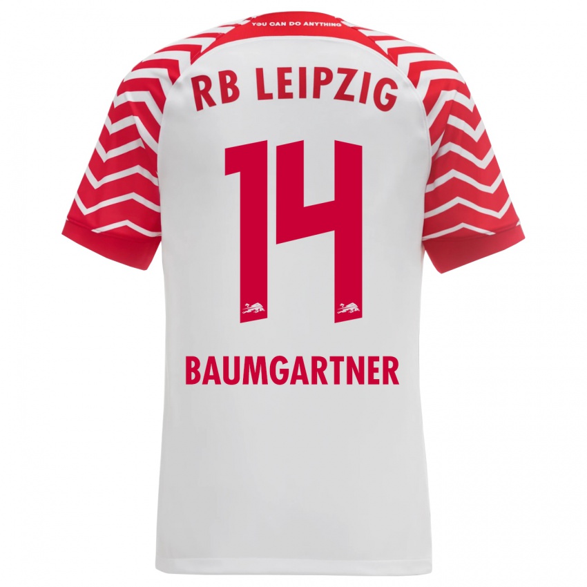 Herren Christoph Baumgartner #14 Weiß Heimtrikot Trikot 2023/24 T-Shirt Schweiz