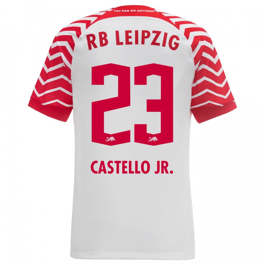 Herren Castello Lukeba #23 Weiß Heimtrikot Trikot 2023/24 T-Shirt Schweiz
