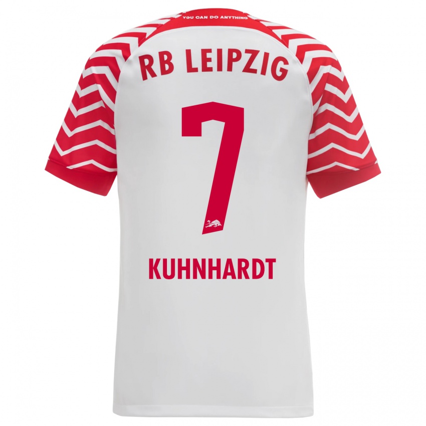 Herren Paul Kühnhardt #7 Weiß Heimtrikot Trikot 2023/24 T-Shirt Schweiz