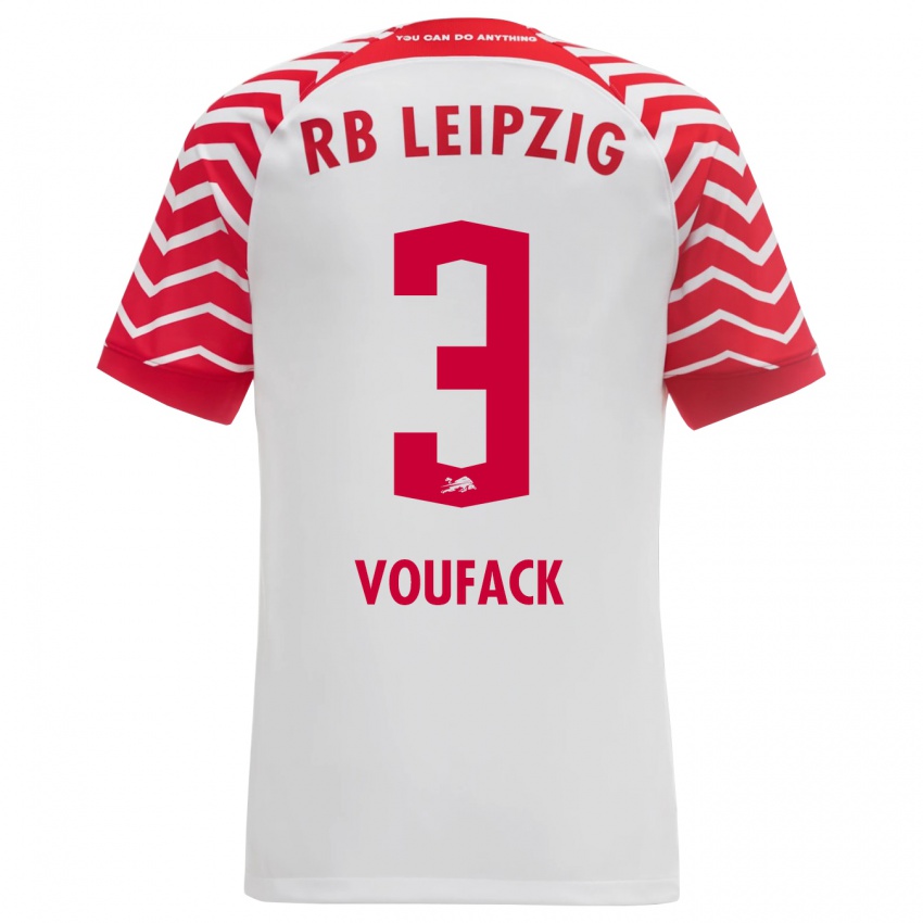 Herren Lionel Voufack #3 Weiß Heimtrikot Trikot 2023/24 T-Shirt Schweiz