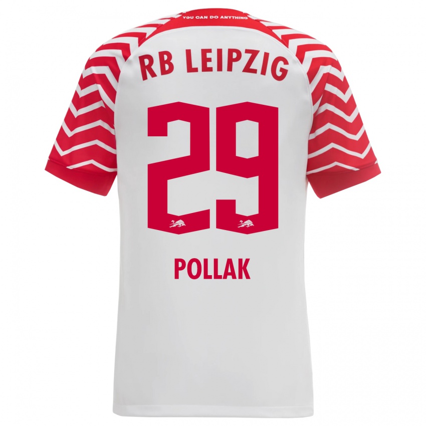 Herren Julia Pollak #29 Weiß Heimtrikot Trikot 2023/24 T-Shirt Schweiz