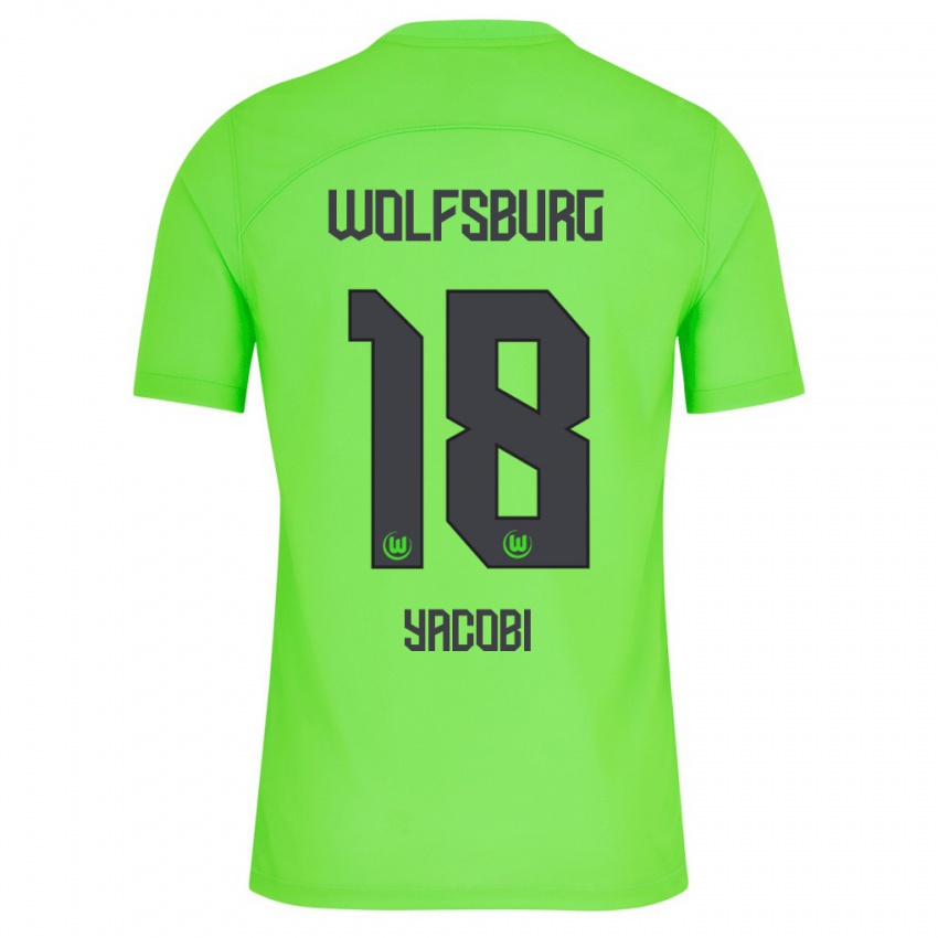 Herren Nilas Yacobi #18 Grün Heimtrikot Trikot 2023/24 T-Shirt Schweiz