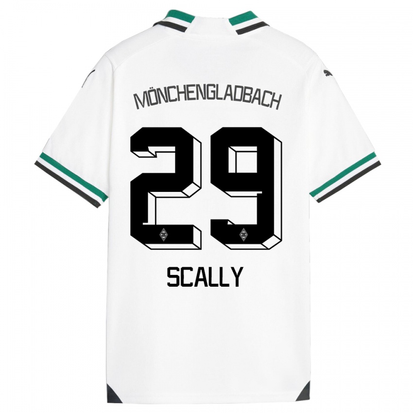 Homme Maillot Joe Scally #29 Blanc Vert Tenues Domicile 2023/24 T-Shirt Suisse