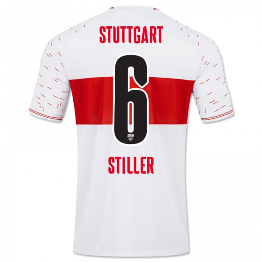 Homme Maillot Angelo Stiller #6 Blanc Tenues Domicile 2023/24 T-Shirt Suisse