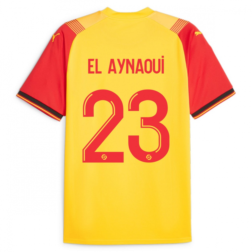 Homme Maillot Neil El Aynaoui #23 Jaune Tenues Domicile 2023/24 T-Shirt Suisse
