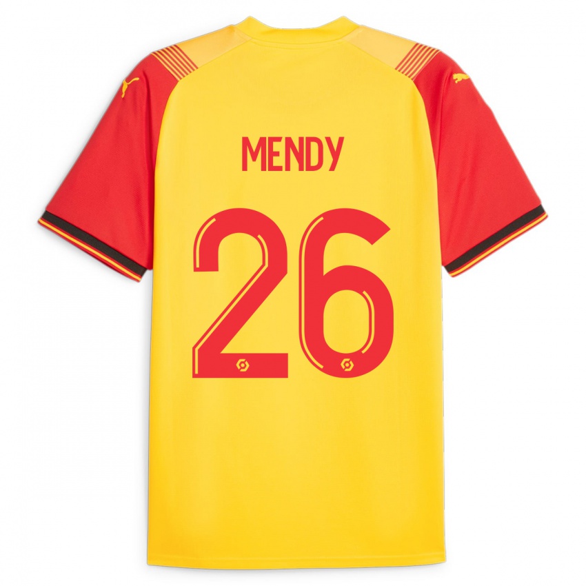 Homme Maillot Nampalys Mendy #26 Jaune Tenues Domicile 2023/24 T-Shirt Suisse