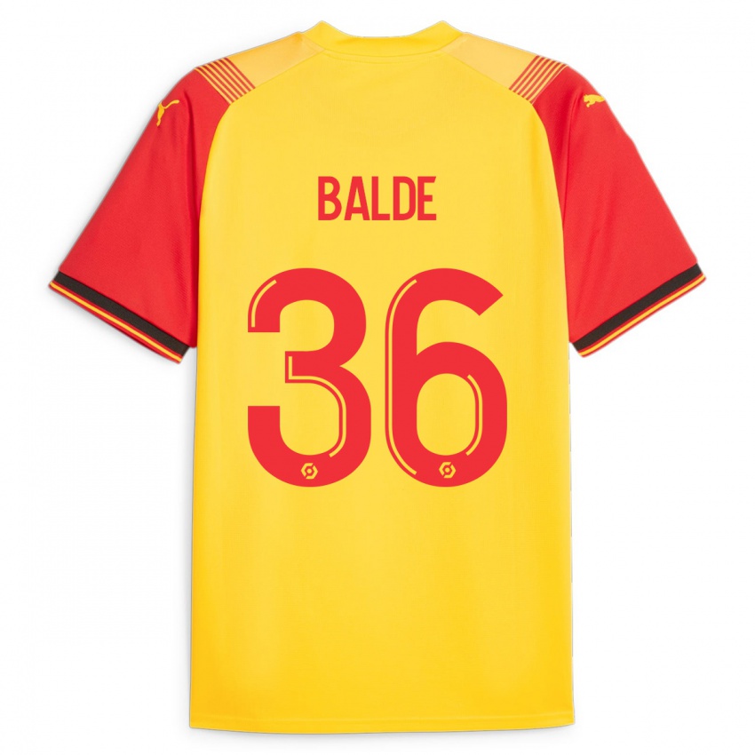 Homme Maillot Ibrahima Baldé #36 Jaune Tenues Domicile 2023/24 T-Shirt Suisse