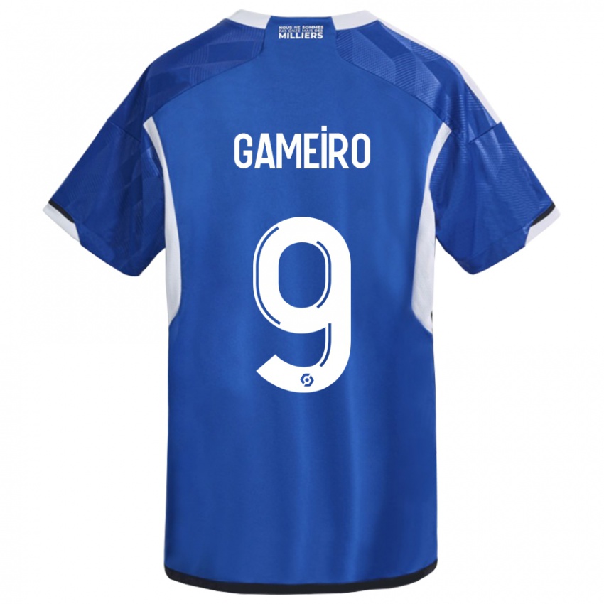Homme Maillot Kévin Gameiro #9 Bleu Tenues Domicile 2023/24 T-Shirt Suisse