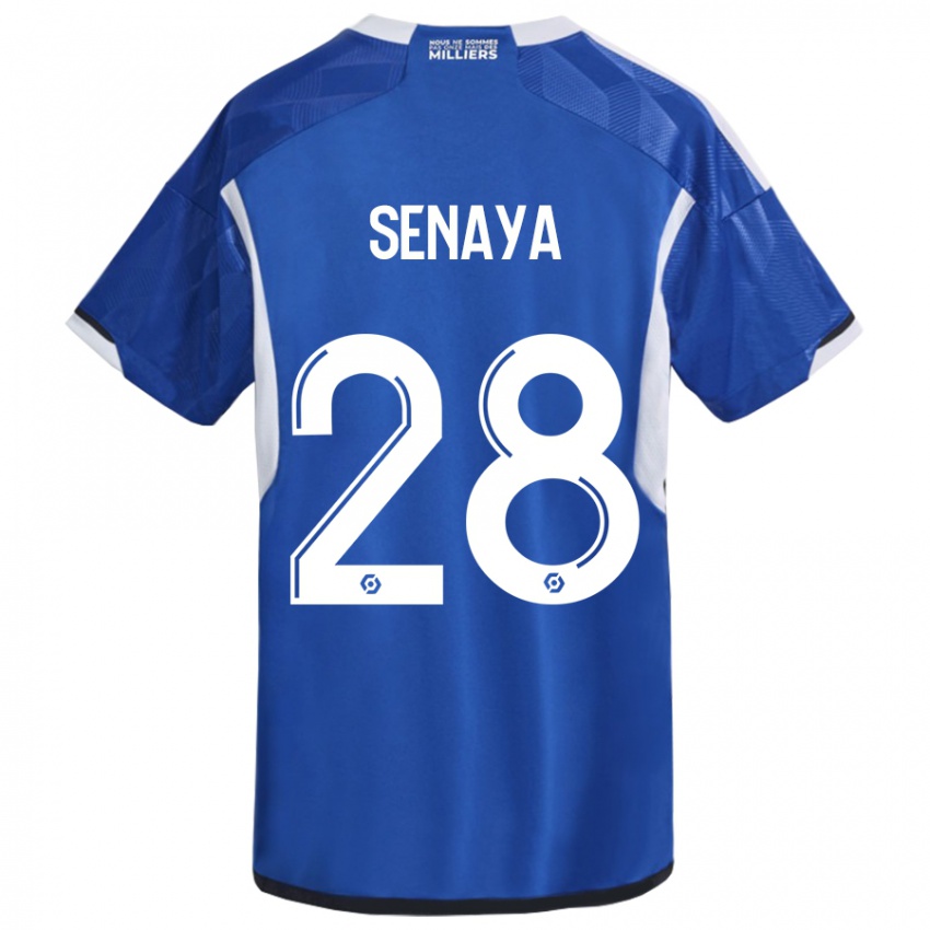 Herren Marvin Senaya #28 Blau Heimtrikot Trikot 2023/24 T-Shirt Schweiz