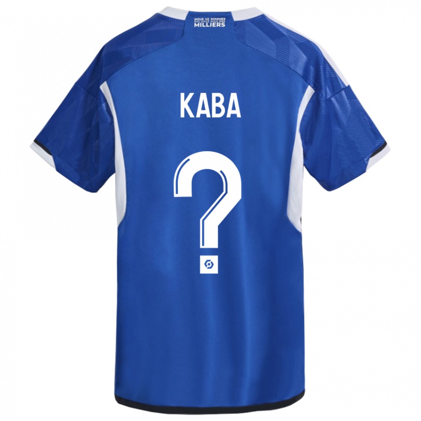 Homme Maillot Kanfory Kaba #0 Bleu Tenues Domicile 2023/24 T-Shirt Suisse