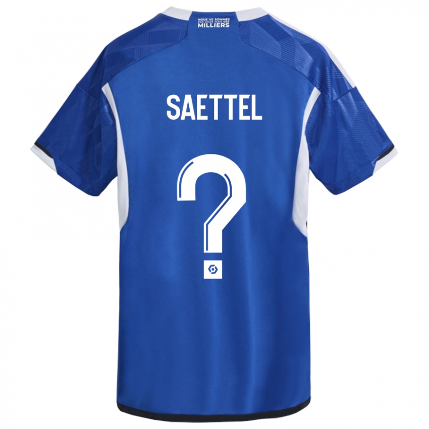 Herren Tom Saettel #0 Blau Heimtrikot Trikot 2023/24 T-Shirt Schweiz