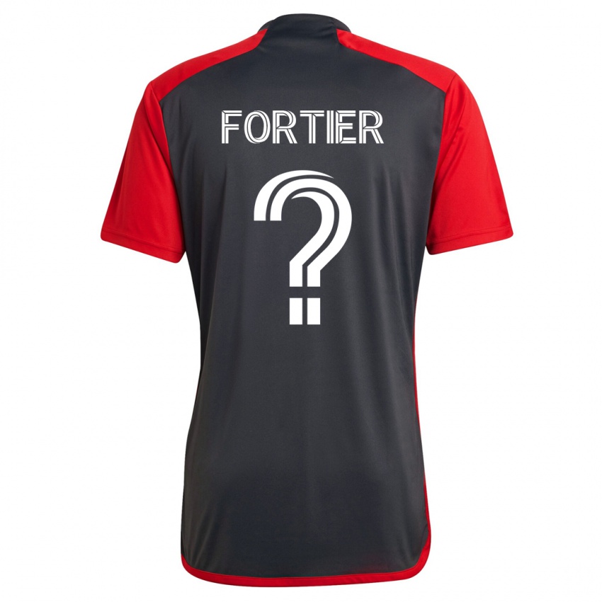 Homme Maillot Tim Fortier #0 Gris Tenues Domicile 2023/24 T-Shirt Suisse