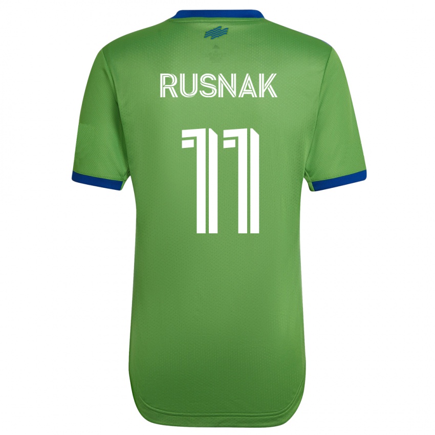 Homme Maillot Albert Rusnák #11 Vert Tenues Domicile 2023/24 T-Shirt Suisse