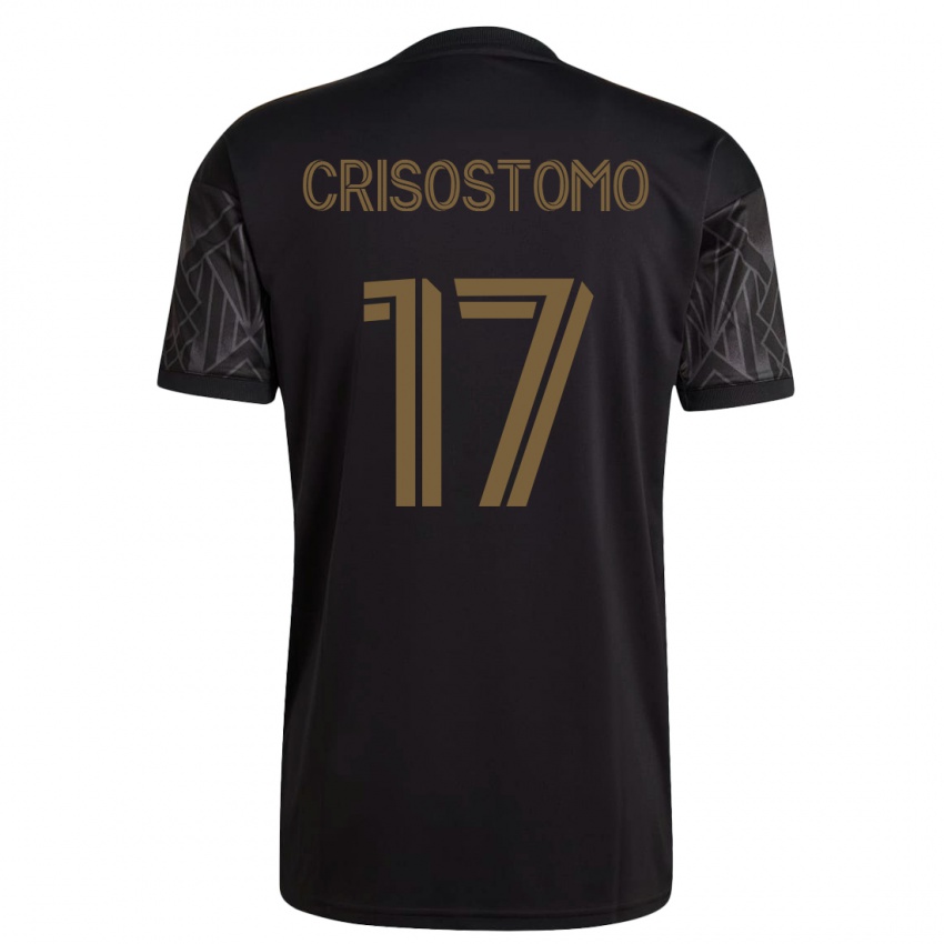 Homme Maillot Danny Crisostomo #17 Noir Tenues Domicile 2023/24 T-Shirt Suisse