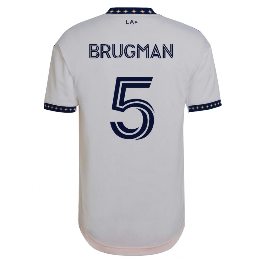 Herren Gastón Brugman #5 Weiß Heimtrikot Trikot 2023/24 T-Shirt Schweiz