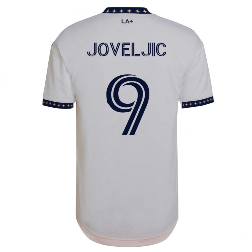 Homme Maillot Dejan Joveljic #9 Blanc Tenues Domicile 2023/24 T-Shirt Suisse